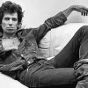 Black And White Young Keith Richards Paint By Numbers