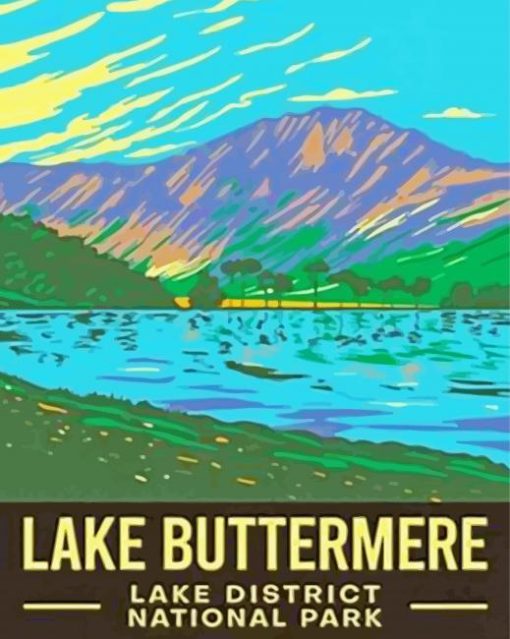 Buttermere Poster Paint By Numbers