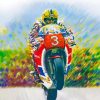 Colorful Joey Dunlop Art Paint By Numbers