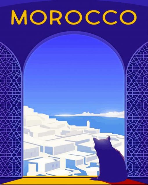 Cool Morocco Poster Paint By Numbers