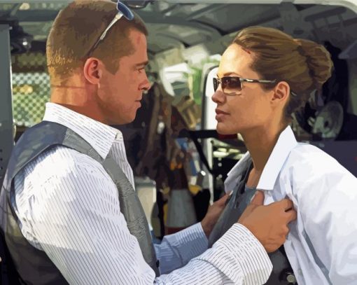Cool Romantic Mr And Mrs Smith Paint By Numbers
