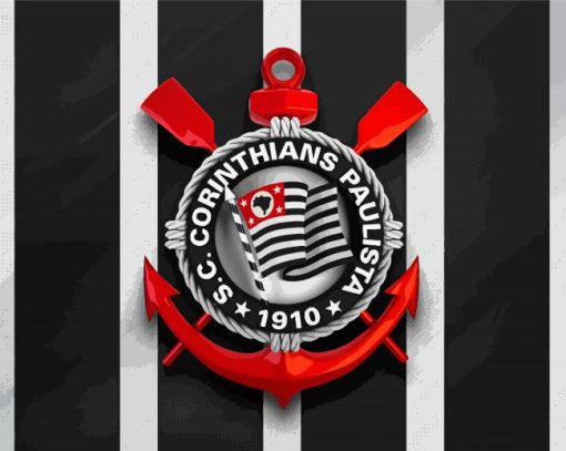 Corinthians Fc Logo Paint By Numbers
