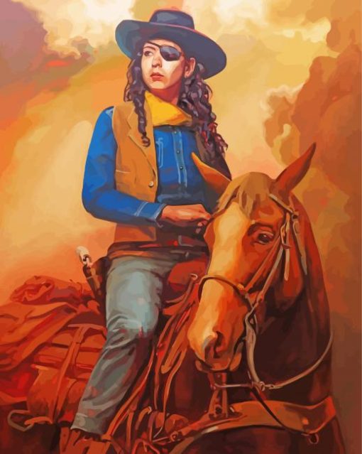 Cowboy Woman Scene Art Paint By Numbers