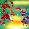 Cute Metallic Koi Fish Paint By Numbers