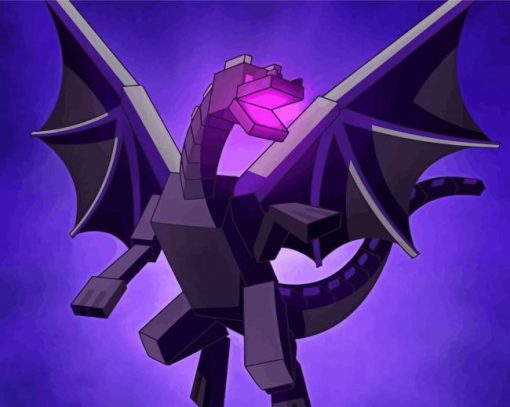 Ender Dragon Minecraft Paint By Numbers