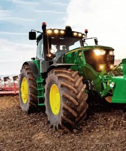 Green Tractor Farming Paint By Numbers