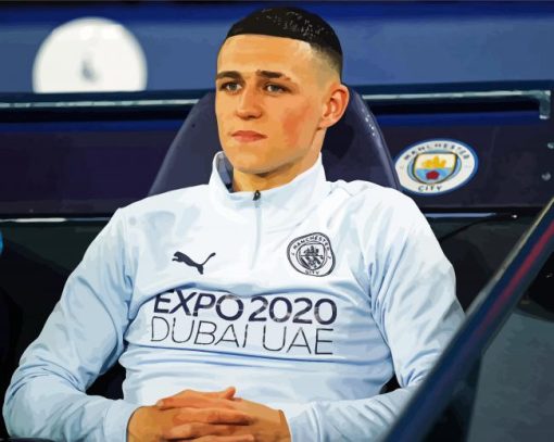 Handsome Phil Foden Paint By Numbers