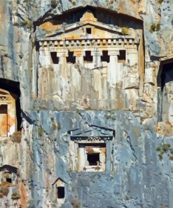 Kaunos Tombs Of The Kings Mugla Paint By Numbers