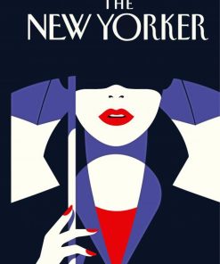 Lady New Yorker Magazine Paint By Numbers