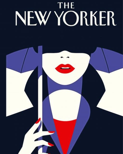 Lady New Yorker Magazine Paint By Numbers