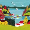 Landscape By Maud Lewis Paint By Numbers