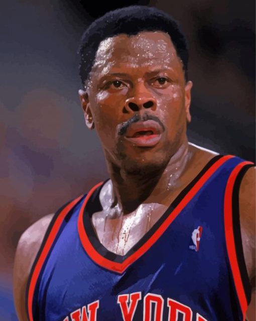 Patrick Ewing Basketball Player Paint By Numbers