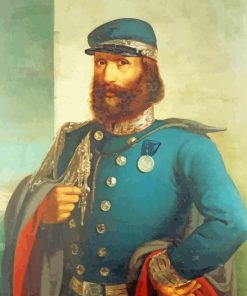 Portrait Of Giuseppe Garibaldi Paint By Numbers