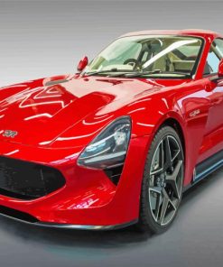 Red Tvr Sport Car Paint By Numbers
