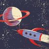 Retro Space Paint By Numbers