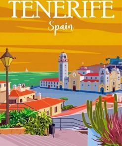 Tenerife Poster Paint By Numbers
