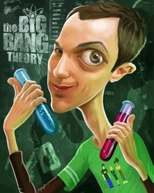 The Bing Bang Theory Sheldon Cooper Paint By Numbers