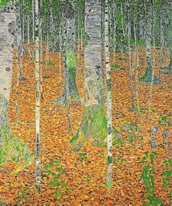 The Birch Wood Gustav Klimt Paint By Numbers