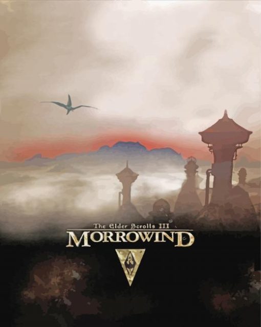 The Elder Scrolls Morrowind Video Game Poster Paint By Numbers