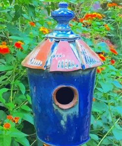 Vintage Bird House Paint By Numbers