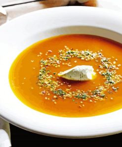 Winter Roasted Pumpkin And Ginger Soup Paint By Numbers