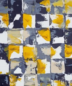 Yellow And Gray Art Paint By Numbers