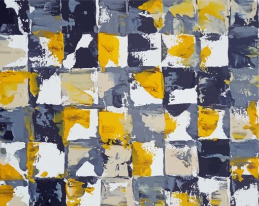 Yellow And Gray Art Paint By Numbers