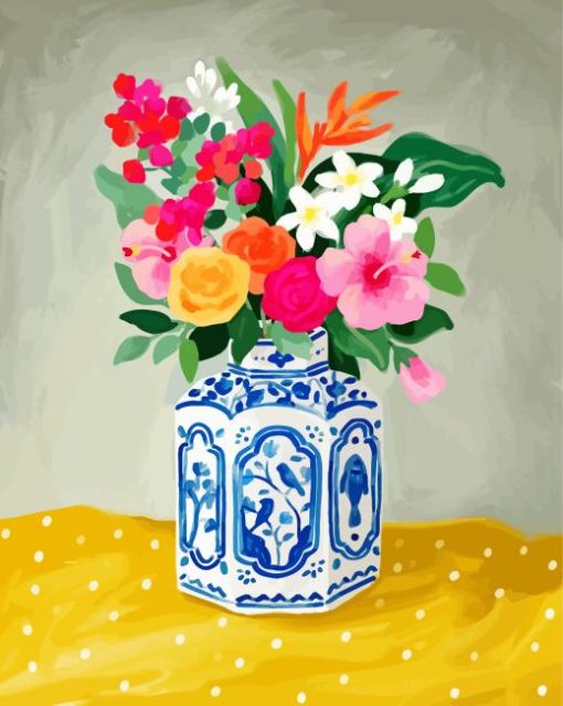 Potted Flowers Paint By Numbers