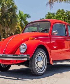 1974 Volkswagen Beetle Paint By Numbers