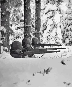 Battle Of The Bulge In Winter Paint By Numbers