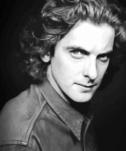 Black And White Peter Capaldi Paint By Numbers