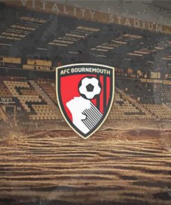 Bournemouth Football Club Logo Paint By Numbers