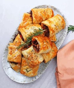 Delicious Sausage Roll Paint By Numbers
