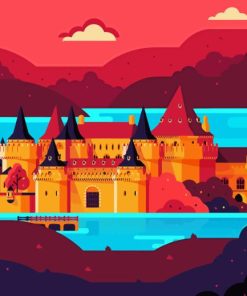Illustration Riverrun Castle Game Of Thrones Paint By Numbers