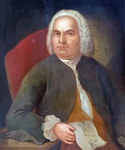 Johann Sebastian Bach Composer Paint By Numbers