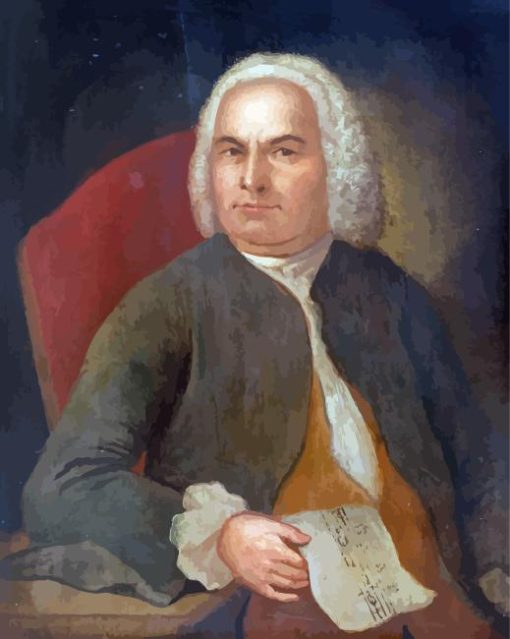 Johann Sebastian Bach Composer Paint By Numbers