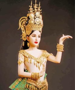 Khmer Woman Dancer Paint By Numbers