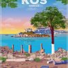Kos Island Greece Poster Paint By Numbers
