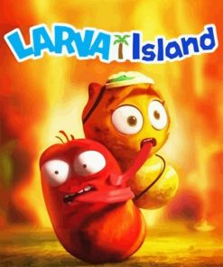 Larva Island Poster Paint By Numbers