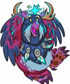 Moonkin Cartoon Paint By Numbers