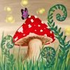 Mushrooms Whimsical Paint By Numbers