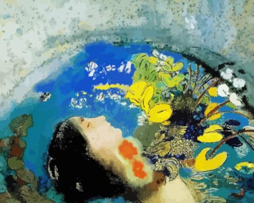 Ophelia By Odilon Redon Paint By Numbers