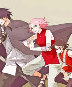 Sasuke Sakura And Sarada Family Paint By Numbers