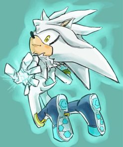 Silver The Hedgehog Anime Paint By Numbers
