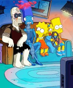 Simpsons Halloween Paint By Numbers