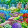 Spring Garden Path With Flowers Paint By Numbers