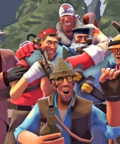 Team Fortress Paint By Numbers