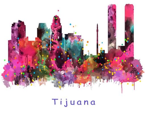Tijuana Colorful Poster Paint By Numbers