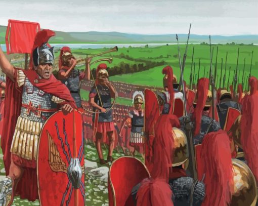 Vintage Roman Battle Paint By Numbers