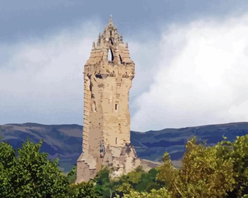 Wallace Monument Stirling Paint By Numbers
